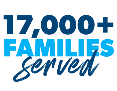 17,000+ families served this year.
