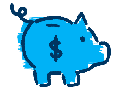 Piggy bank illustration