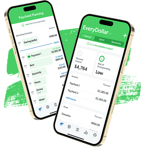 EveryDollar app on a phone