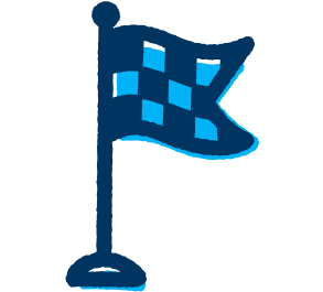 Finish flag illustration
