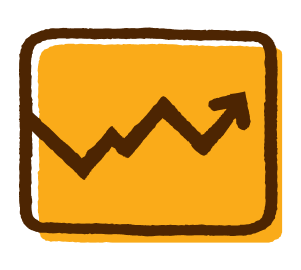 Line graph illustration