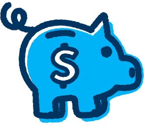Piggy bank illustration