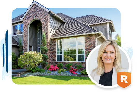 real estate agent with ramseytrusted logo and a house