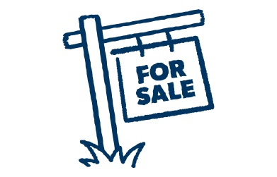 For sale sign illustration