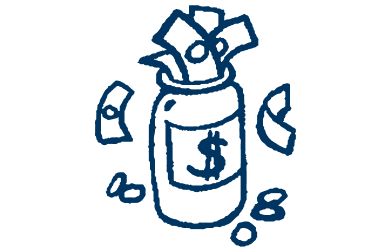 Jar of money illustration