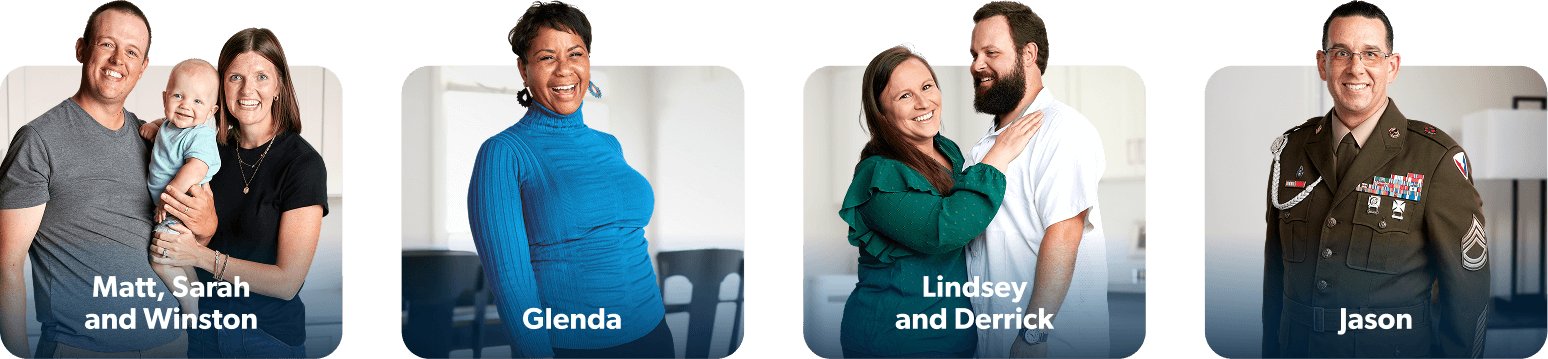 Multiple individuals and families who have bought or sold a home with RamseyTrusted