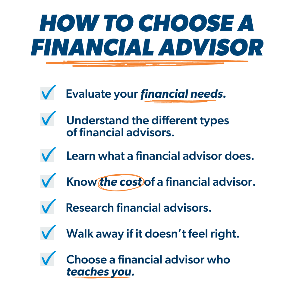 How to choose a financial advisor (infographic)