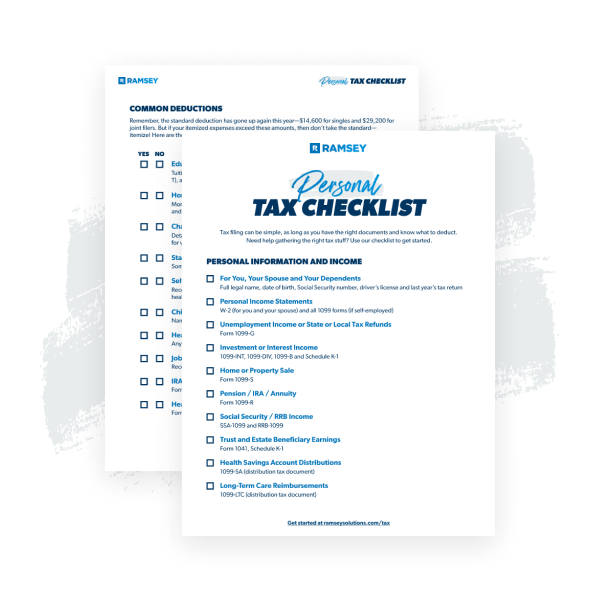 Personal Tax Checklist