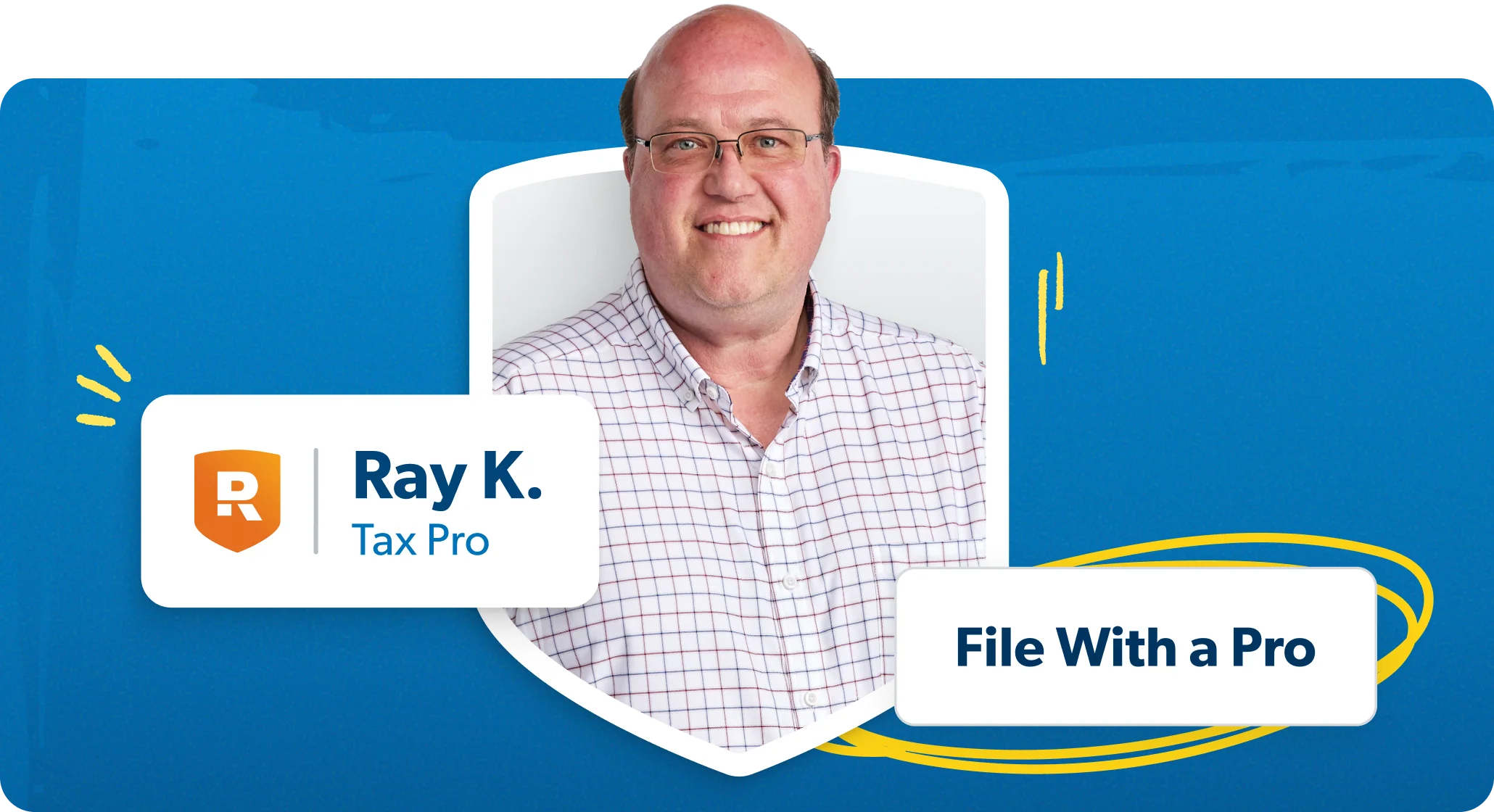 Image of Ray K., a RamseyTrusted tax pro, smiling at the camera with the text 