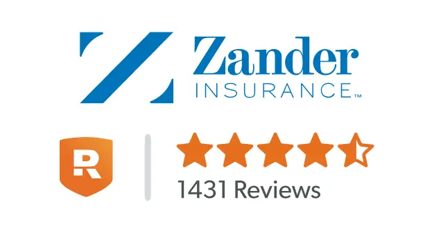 Zander Insurance has a Ramsey Trusted star rating of four and one half stars out of five stars