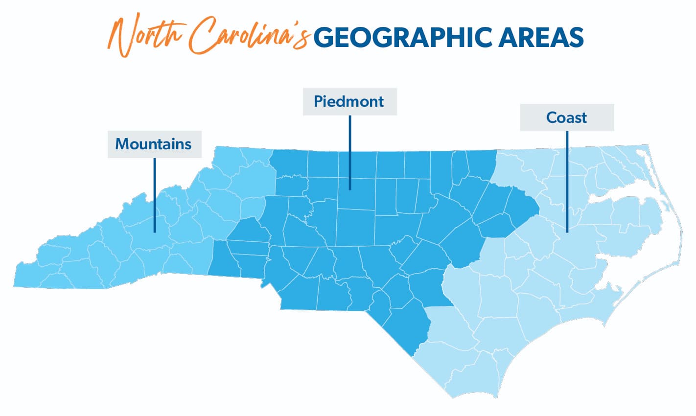 north carolina geographic areas