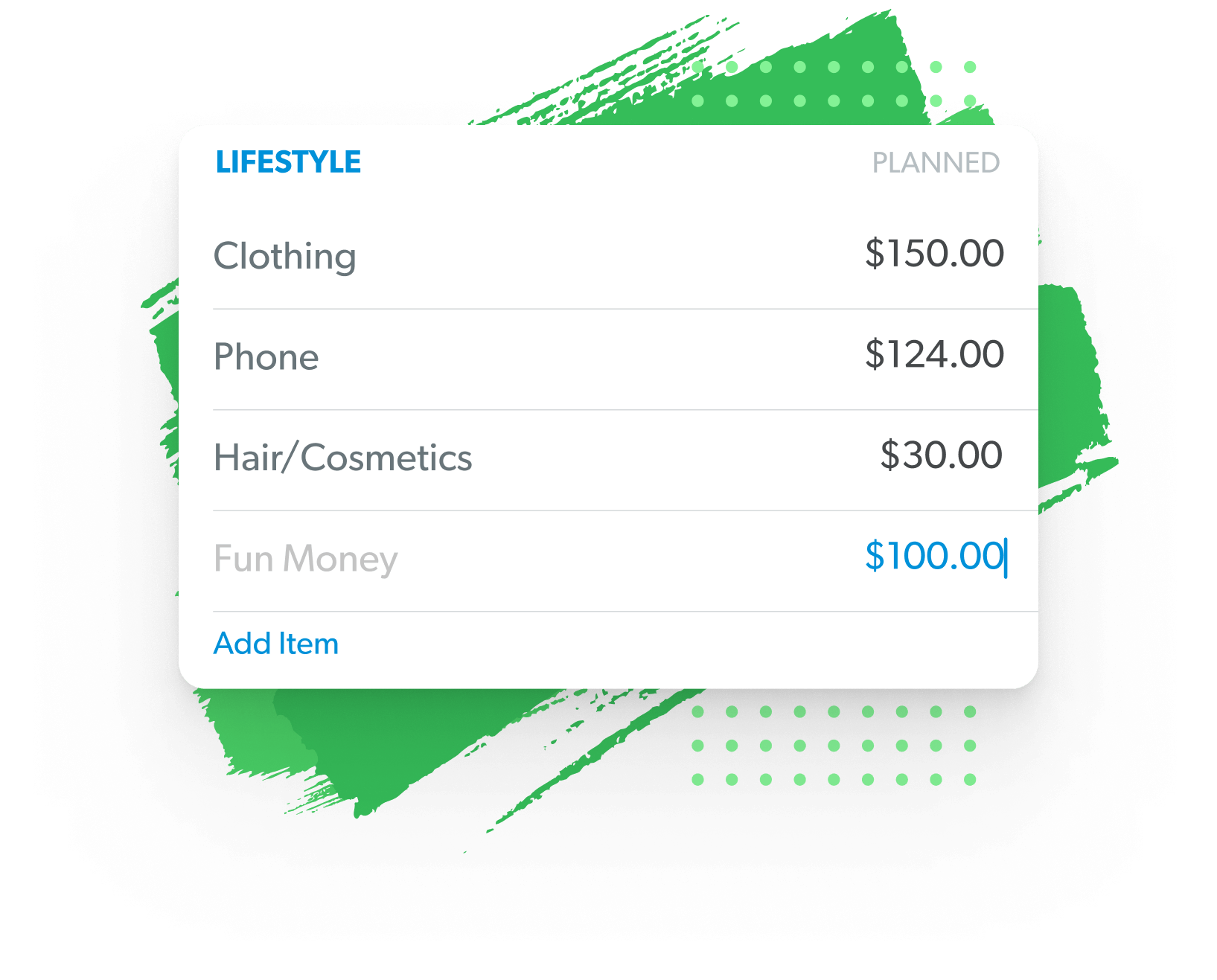 EveryDollar Personalization Feature