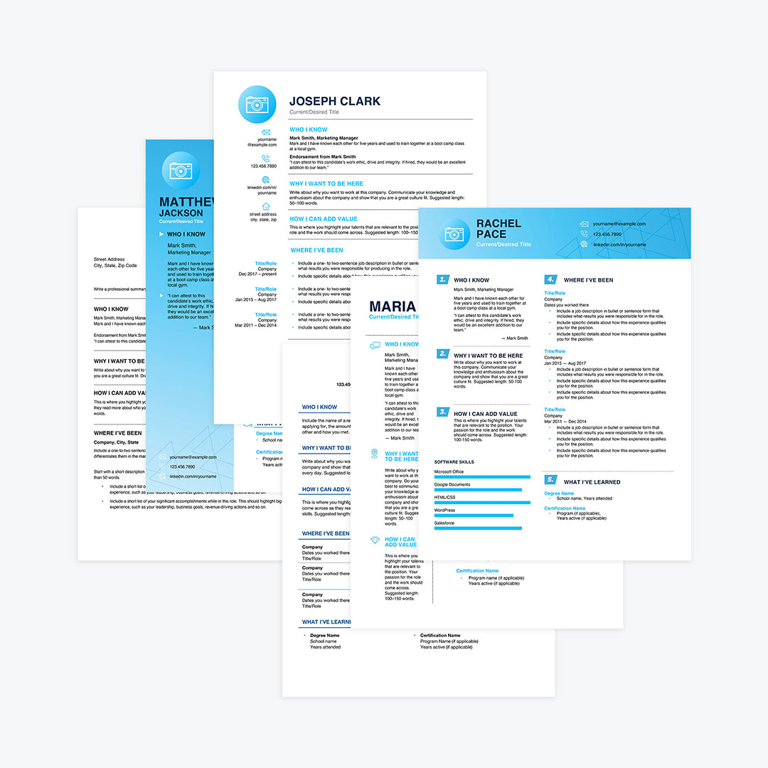 Ken Coleman Resumé Templates