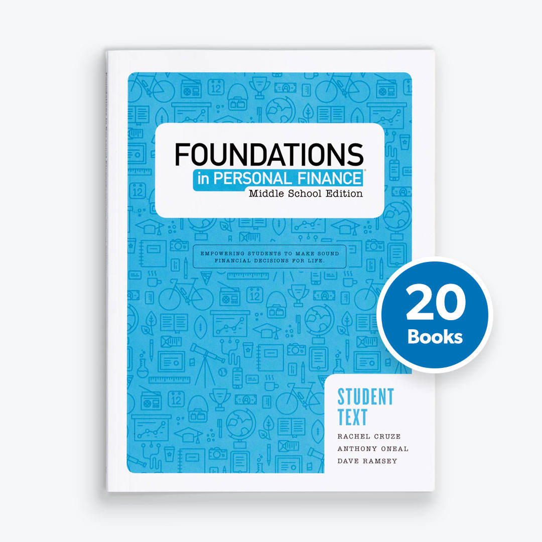 Foundations in Personal Finance: Middle School Edition Teacher Pack with 20 Student Texts