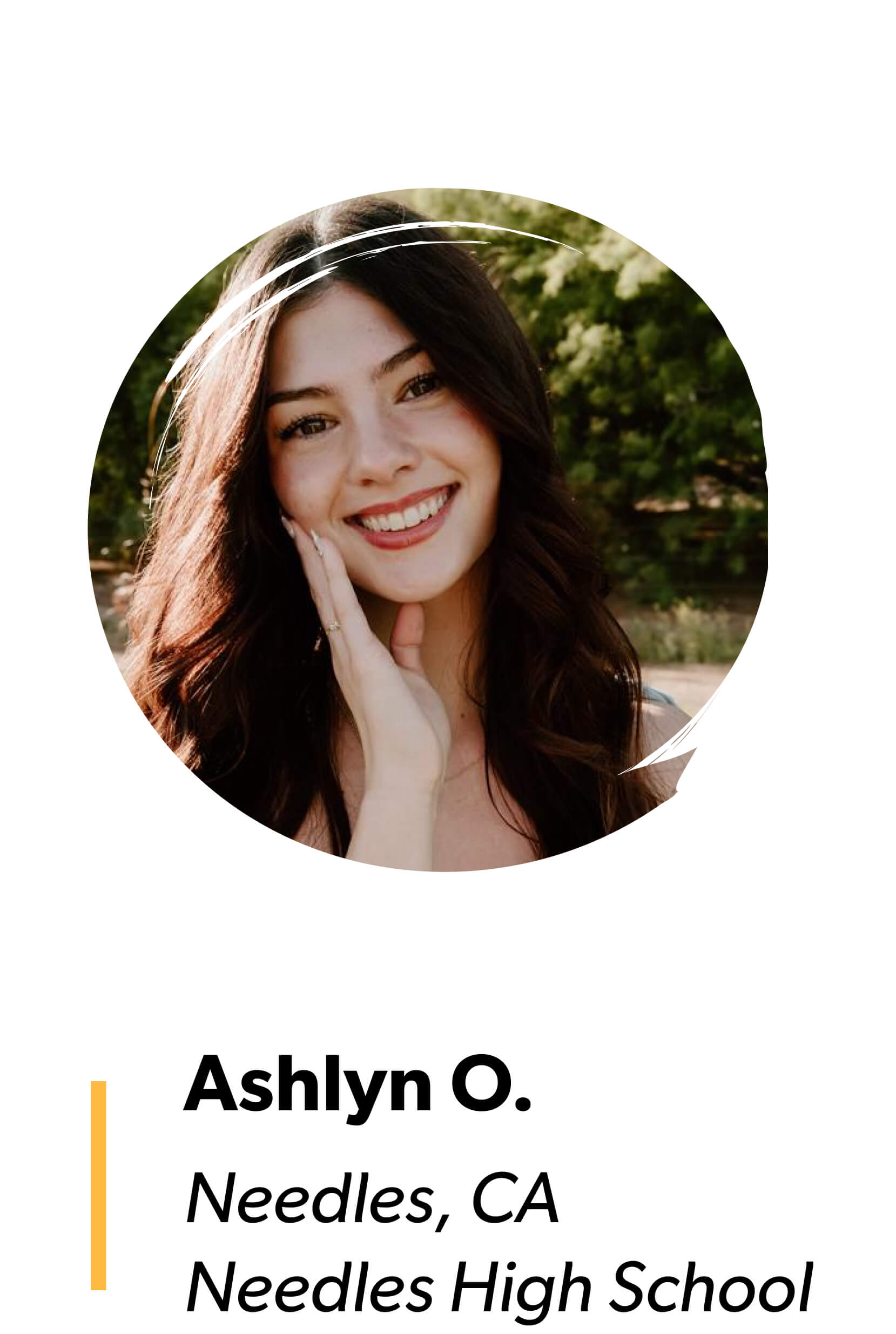 Ashlyn O. Needles, CA Needles High School