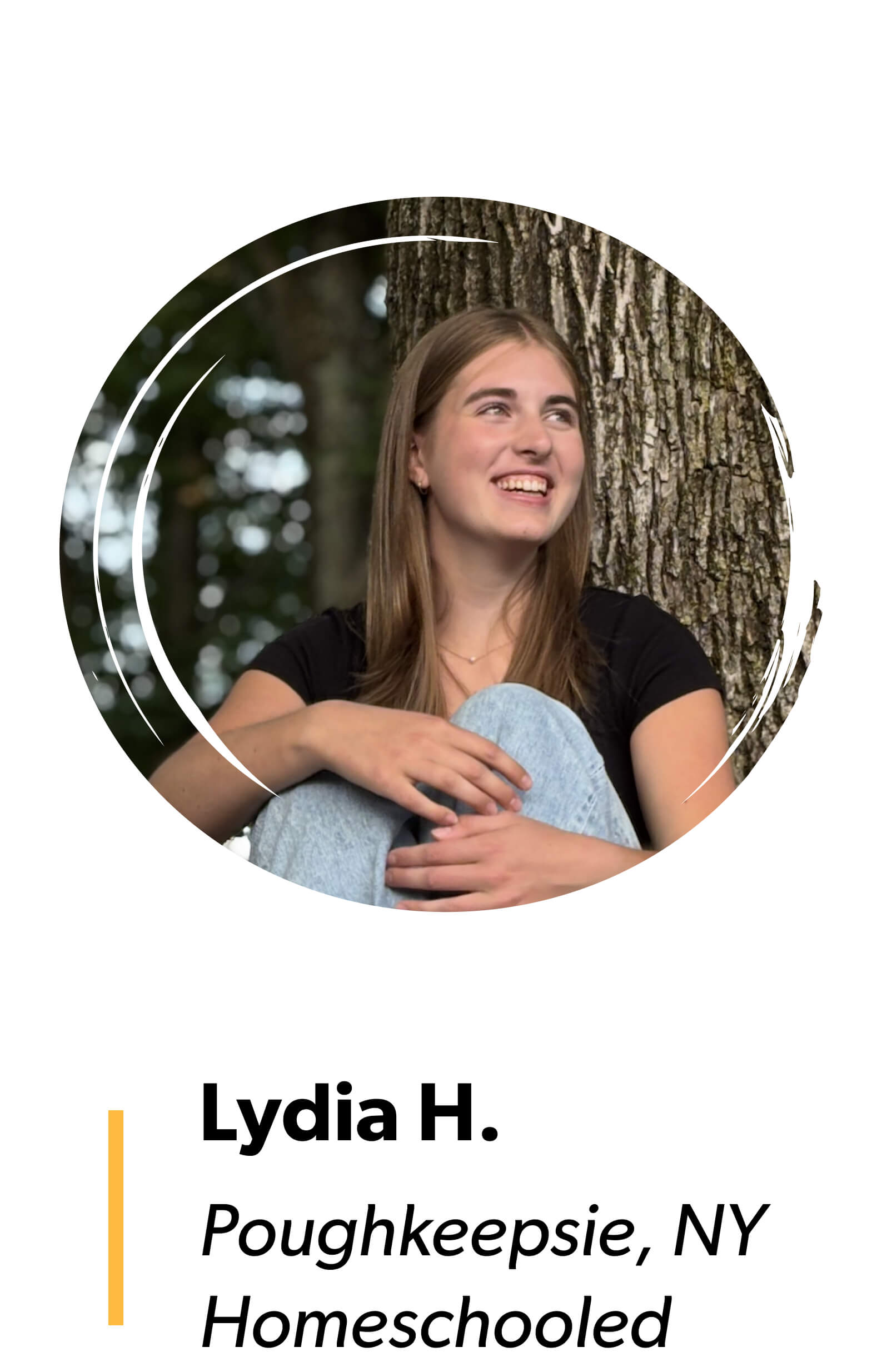 Lydia H. Poughkeepsie, NY Homeschooled 