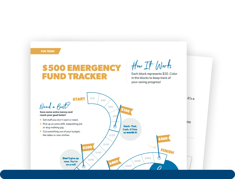 $500 Emergency Fund Tracker Activity