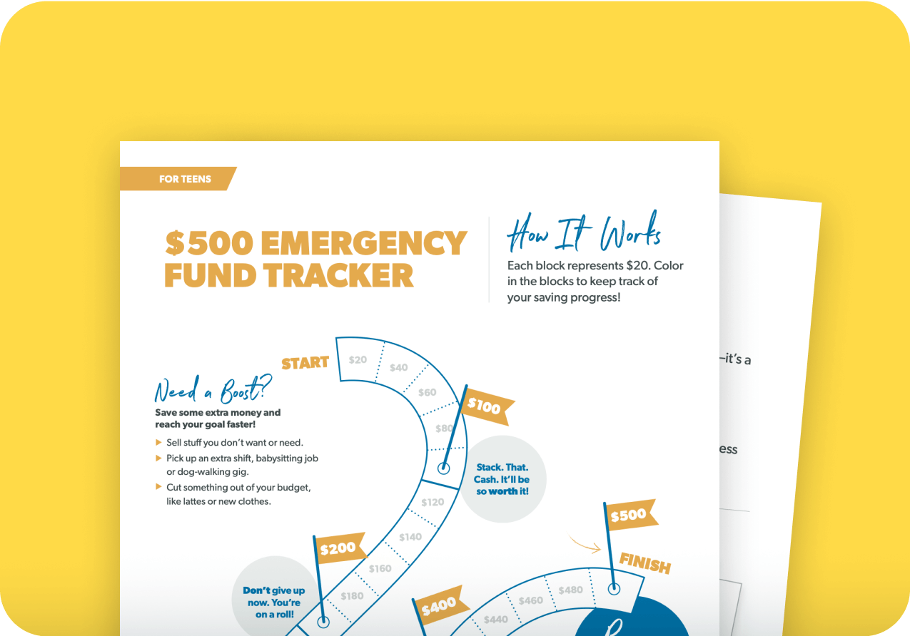 $500 Emergency Fund Tracker Activity