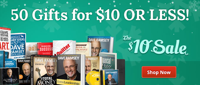 Dave Ramsey's $10 Sale