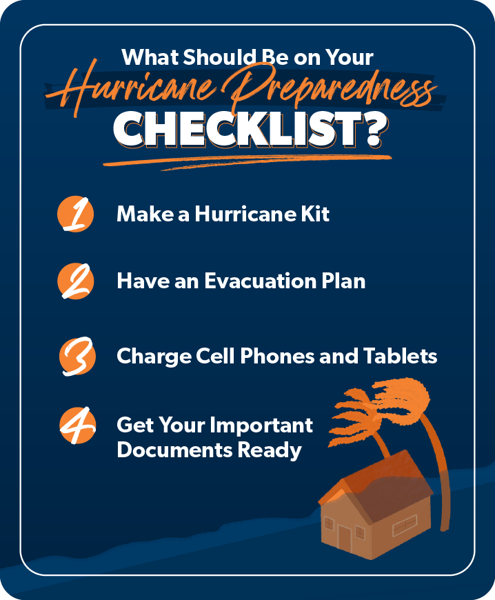 Liste de contrôle de préparation aux ouragans