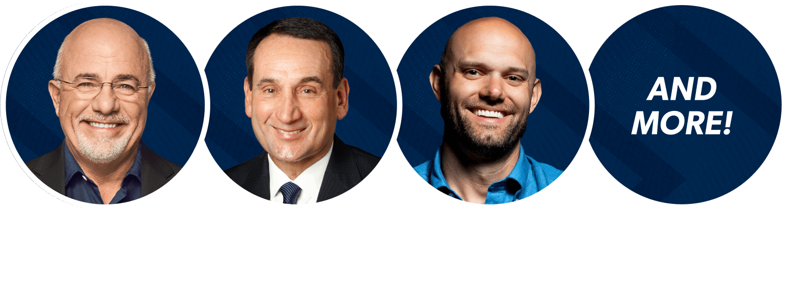 Dave Ramsey, Coach K, James Clear, and more