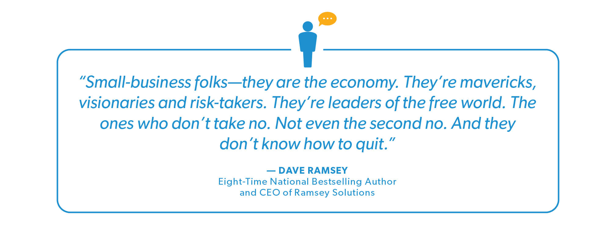 Dave Ramsey quote about small-business