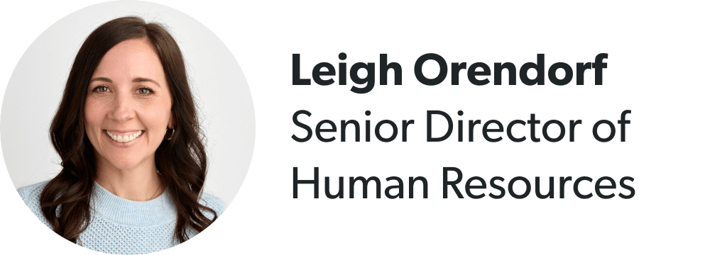Leigh Orendorf, Senior Director of Human Resources