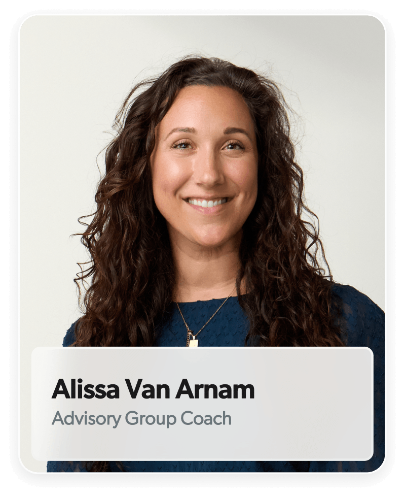 Alissa Van Arnam, Advisory Group Coach