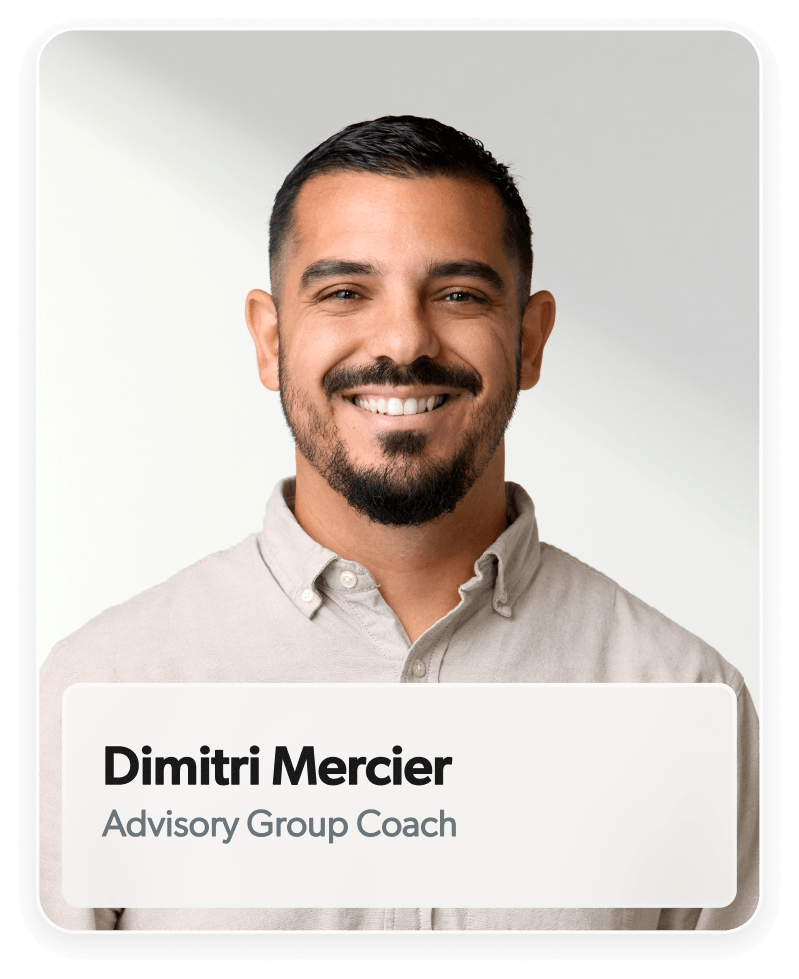 Dimitri Mercier, Advisory Group Coach