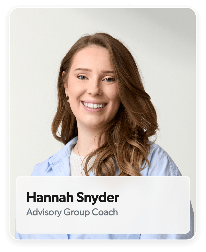 Hannah Snyder, Advisory Group Coach