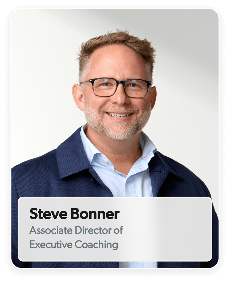 Steve Bonner, Associate Director of Executive Coaching