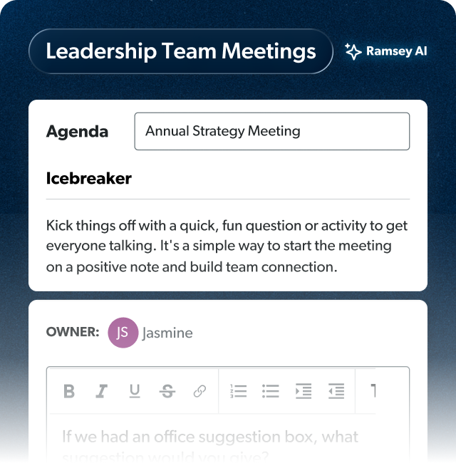 Leadership Team Meetings