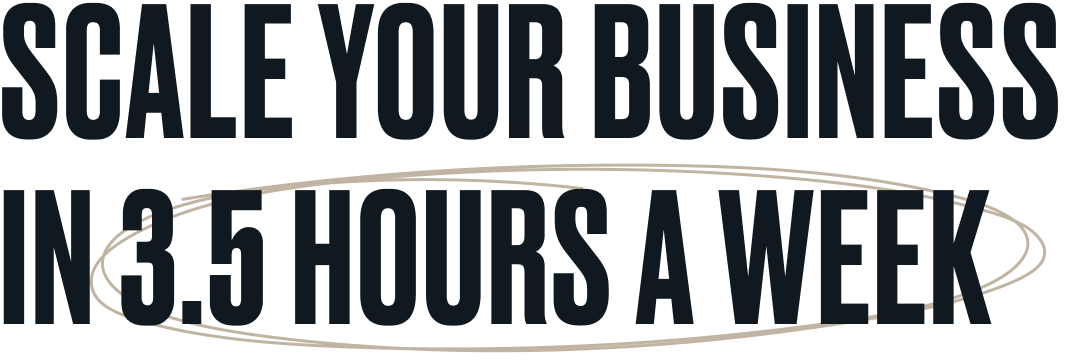 Scale Your business in 3.5 hours a week