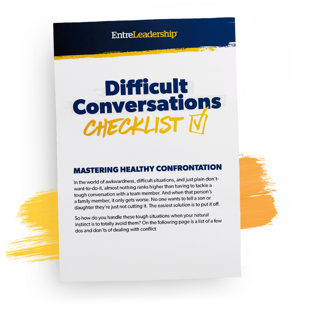 EntreLeadership Difficult Conversations Checklist - Ramsey