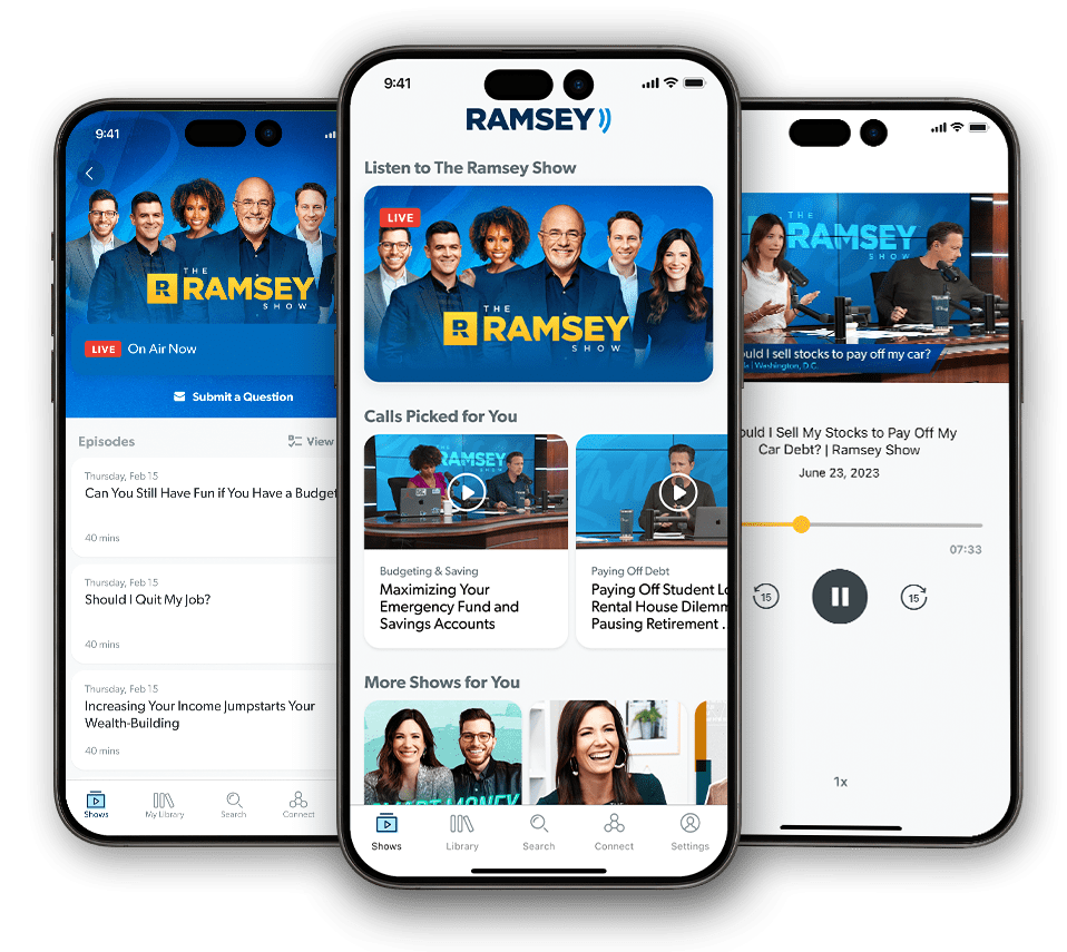 Ramsey Network App on Phone