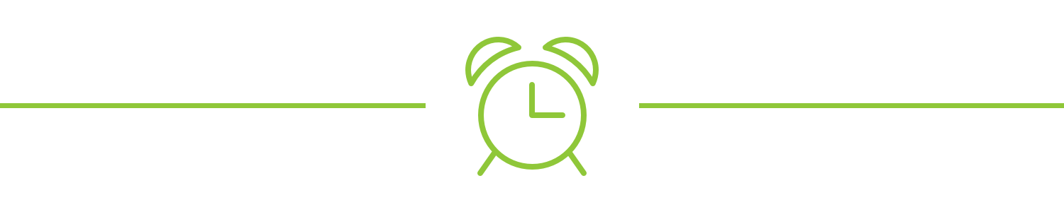 An alarm clock icon