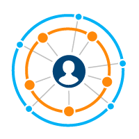 Circular network icon