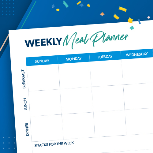 preview of Weekly Meal Planner download