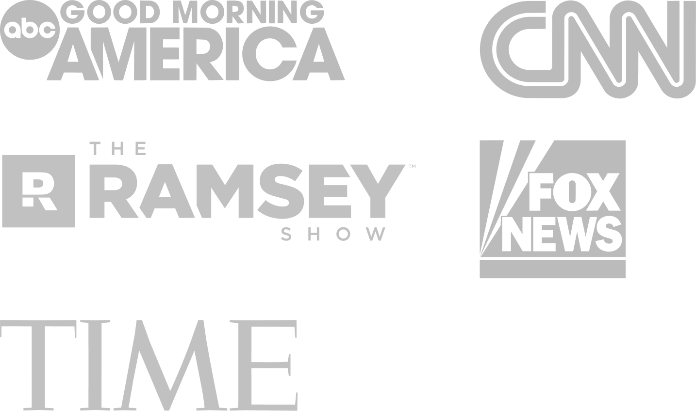 Media outlet logos including Good Morning America, CNN, Fox News, TIME, and Ramsey, where Dr. John Delony has appeared.