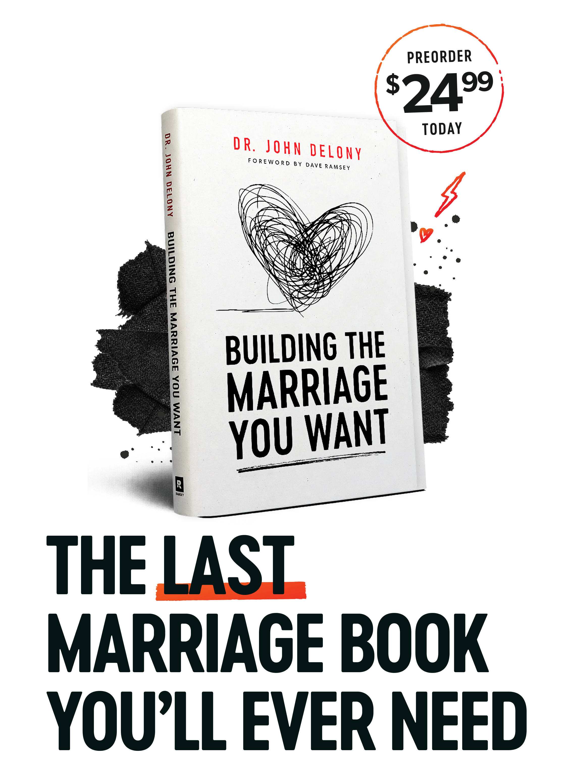 Building the Marriage You Want book cover by Dr. John Delony. The last marriage book you'll ever need.