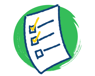 Checklist icon representing a simple plan—The Total Money Makeover's 7 Baby Steps