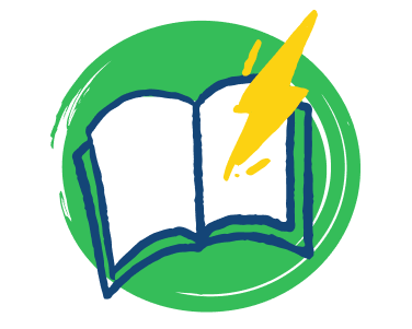 Open book with lightning bolt icon—The Total Money Makeover is an easy, fast read you can finish in a day