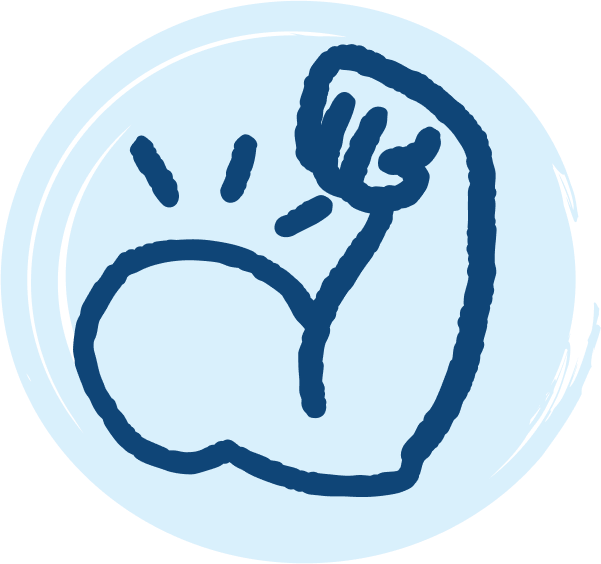Icon for confidence—see quick wins and long-term change.