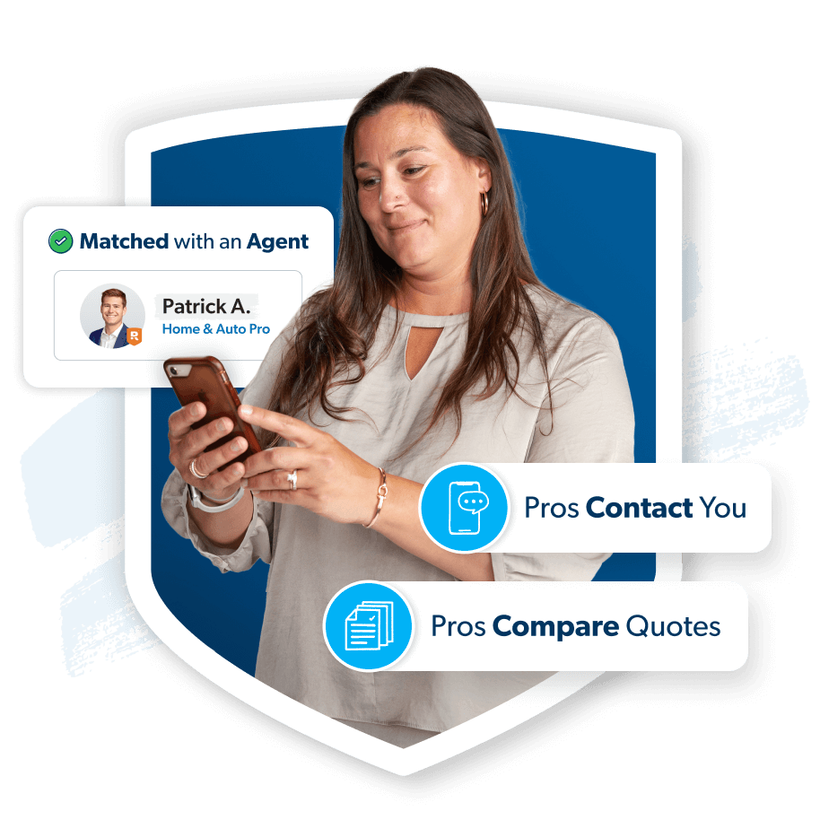 Girl holding a phone saying she connected with a pro