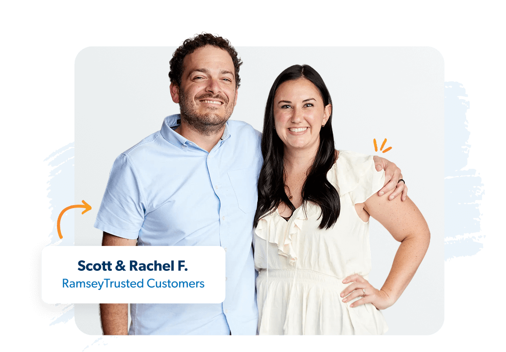 A young couple smiling together