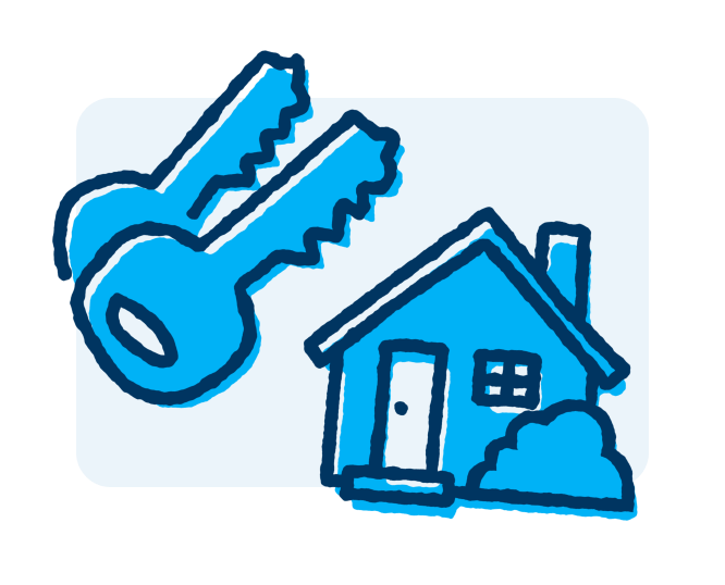 House and keys icon