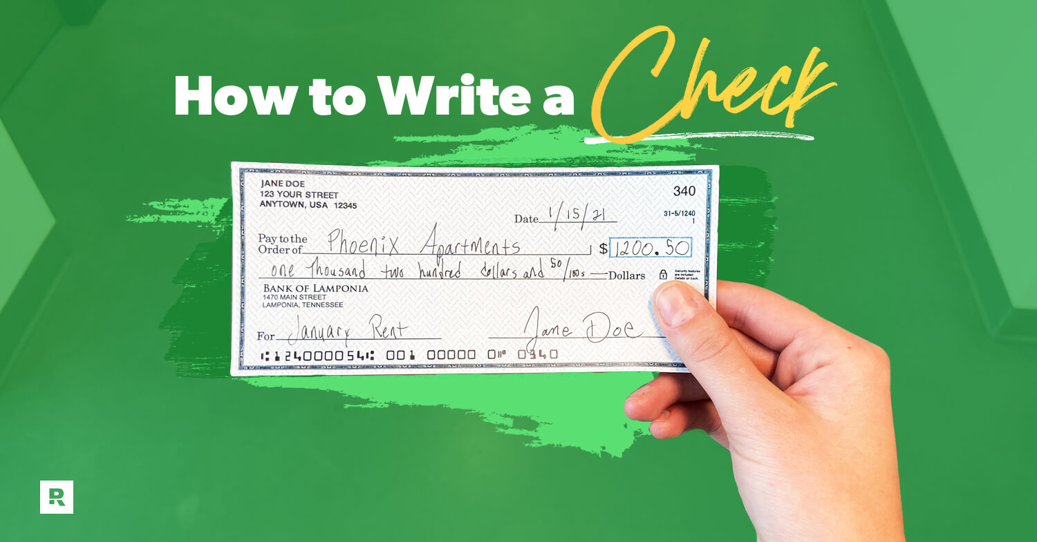 how to write a check