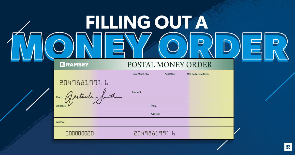 how to fill out a money order