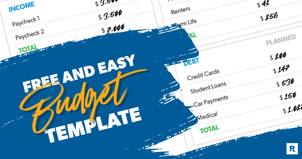 Free and easy budget template