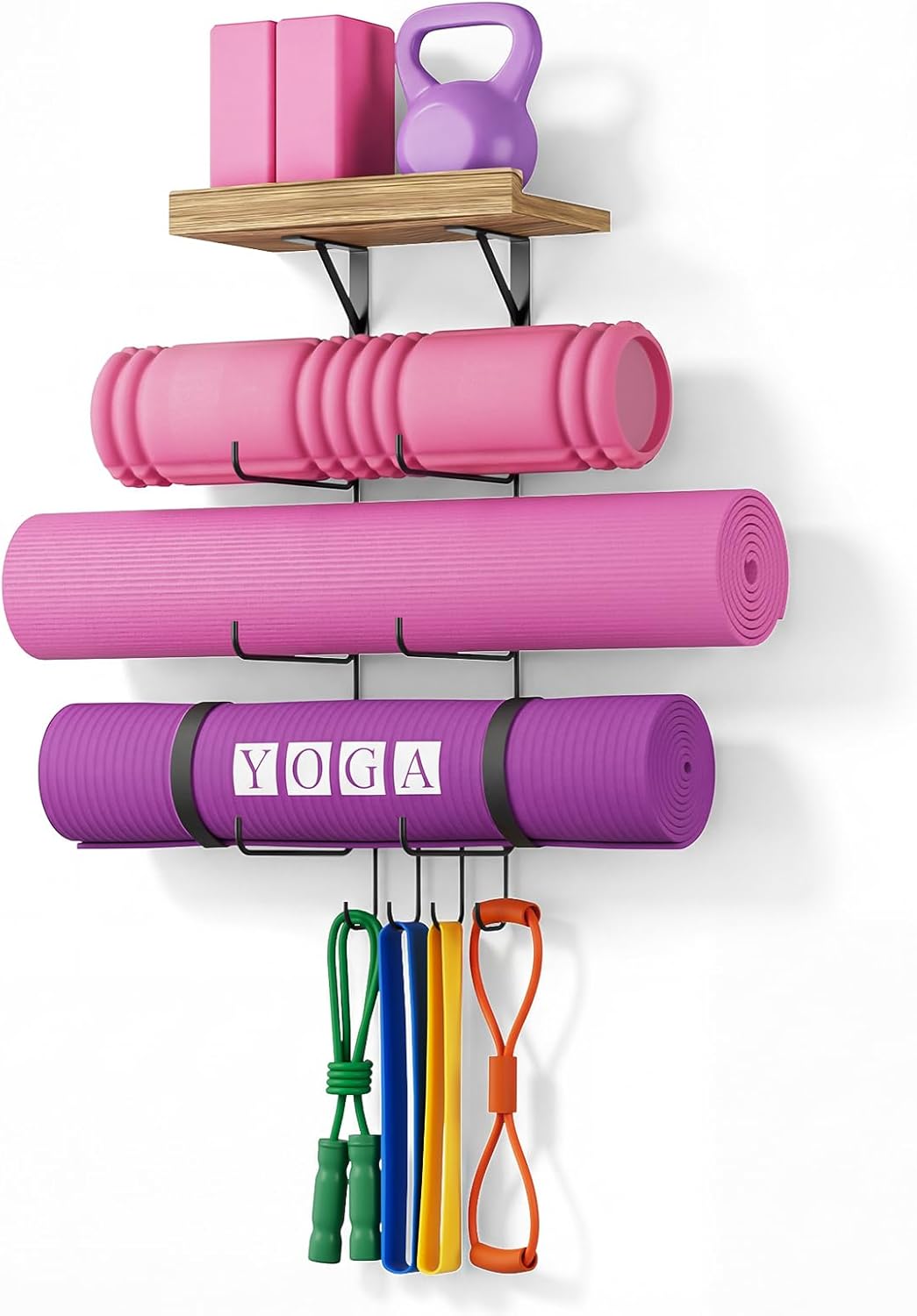 yoga mat rack